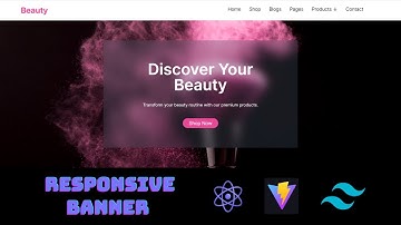 Glass Effect Banner Design react || vite || Tailwind CSS