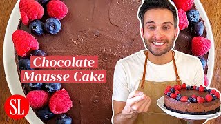 How To Make The Perfect Three-Layer Chocolate Mousse Cake | Save Room | Southern Living