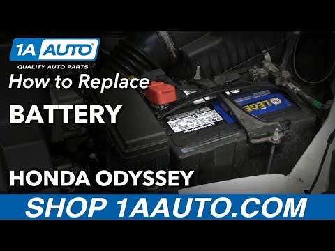 How to Install Battery 11-17 Honda Odyssey