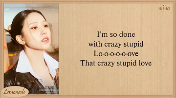 TWICE CRAZY STUPID LOVE Easy Lyrics