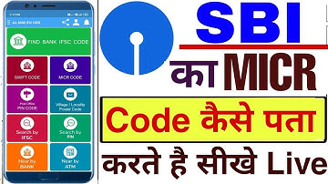 how to find sbi micr code !! sbi ka micr code kaise pata kare