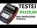 Testei Mini impressora Térmica - Resultado Impressionante Veja - GOOJPRT PT-210 Gearbest