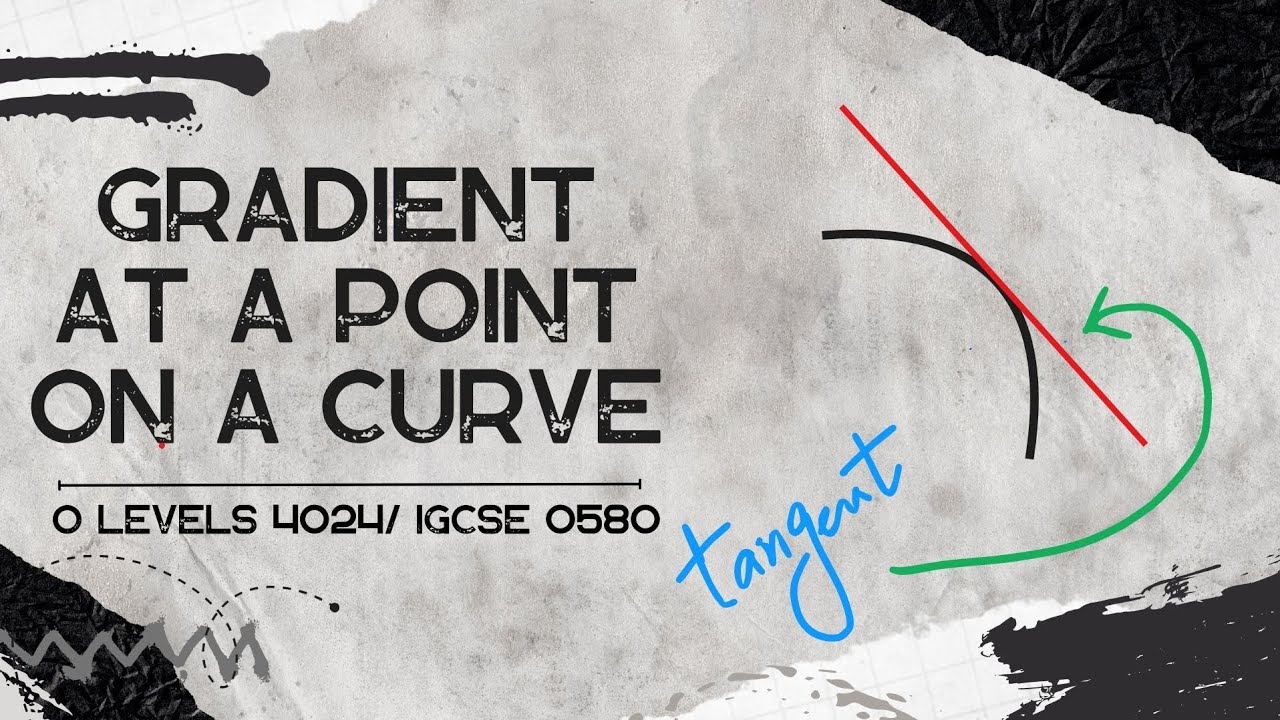 How to Find the Gradient at a Point on a Curve | Tangent Method