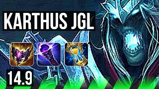 KARTHUS vs LEE SIN (JGL) | 78% winrate, 67k DMG, 26/7/17, Dominating | KR Grandmaster | 14.9