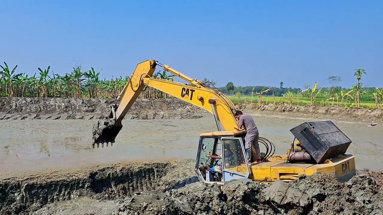 Best Pond Cutting | Excavator Cutting Pond  In The Village | Juel Hawladar