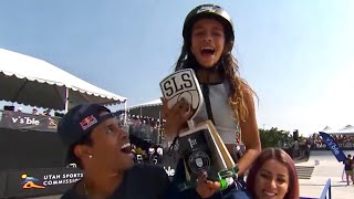 Rayssa Leal 1st Win Street League Skateboarding (SLS) Championship 2021