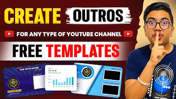 How to make YouTube Outro in 2023 (FREE TEMPLATE) || How to Add End Screen to YouTube Videos