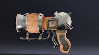 Stylized Fantasy Steampunk Weapon Pack