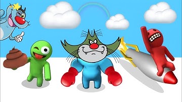 NOOB vs PRO vs HACKER | In Run Race 3D | With Oggy And Jack | Yashap gaming