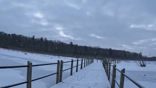 Walk in the snow Hofma perserve Grand Haven Michigan
