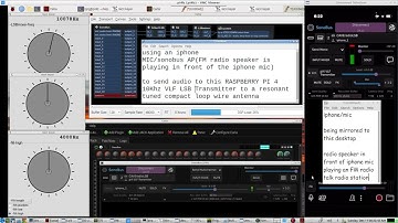 iPHONE Mic + Sonobus = remote mic to a Raspberry Pi through the earth cave radio VLF Transmitter