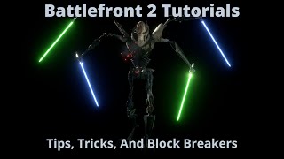 Battlefront 2 Tutorials #8 - Saber Tips, Tricks, And Block Breakers