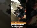 Israeli  force attack al aqsa mosque  during prayer 