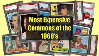 Top 10 Most Expensive Topps Commons of the 1960's