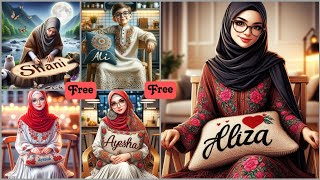 Create Beautiful Viral AI Hijab Girl Name Images II bing Image Creator Complete Tutorial with Prompt screenshot 5