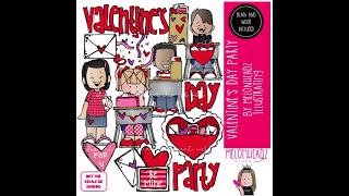 Valentine's Day clip art and printables by Melonheadz!