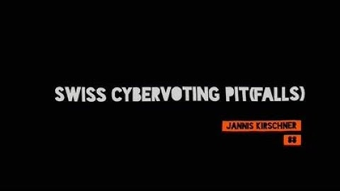 36C3 Chaos West Stage: Swiss Cybervoting PIT falls