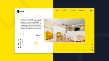 Web UI UX  - Modern Furniture Website Design  2021 - Adobe Photoshop- Fazil Studio