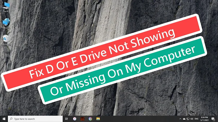 Fix D Or E Drive Not Showing Or Missing On My Computer