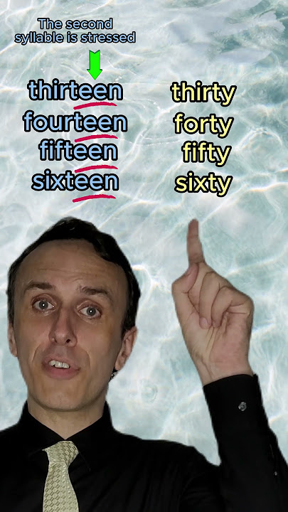 fourTEEN vs FORty - How to pronounce these tricky numbers!