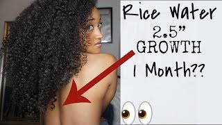 Look 👀How My Hair Grew with Fermented Rice Water