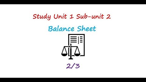 CMA part 1 FAR section balance sheet 2 3
