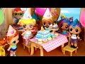 LOL Surprise Birthday Party for  Baby Goldie Doll - Barbie Lol Family