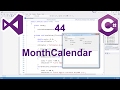 Programación Windows Forms C# 44 --- MonthCalendar