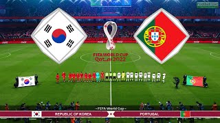 Republic of Korea vs Portugal - Group (H) - FIFA World Cup 2022 Qatar - Full Match - PES Gameplay