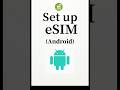Open the purchased eSIM card and save the QR code#esim #medeesim#travel