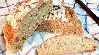 نان با مخمر خونگی که عطرش دنیا رو میبره، pane con lievito madre, sourdough bread