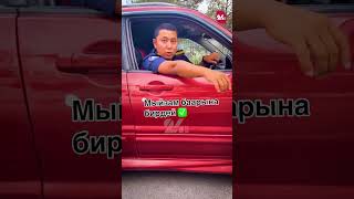В Бишкеке сотрудник МВД попался на видео, нарушая правила и двигаясь по встречке