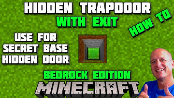 How To Make a HIDDEN TRAPDOOR in Minecraft