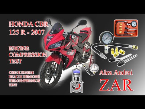 Honda CBR 125 R 2007 Engine compression measurement / test / engine health check