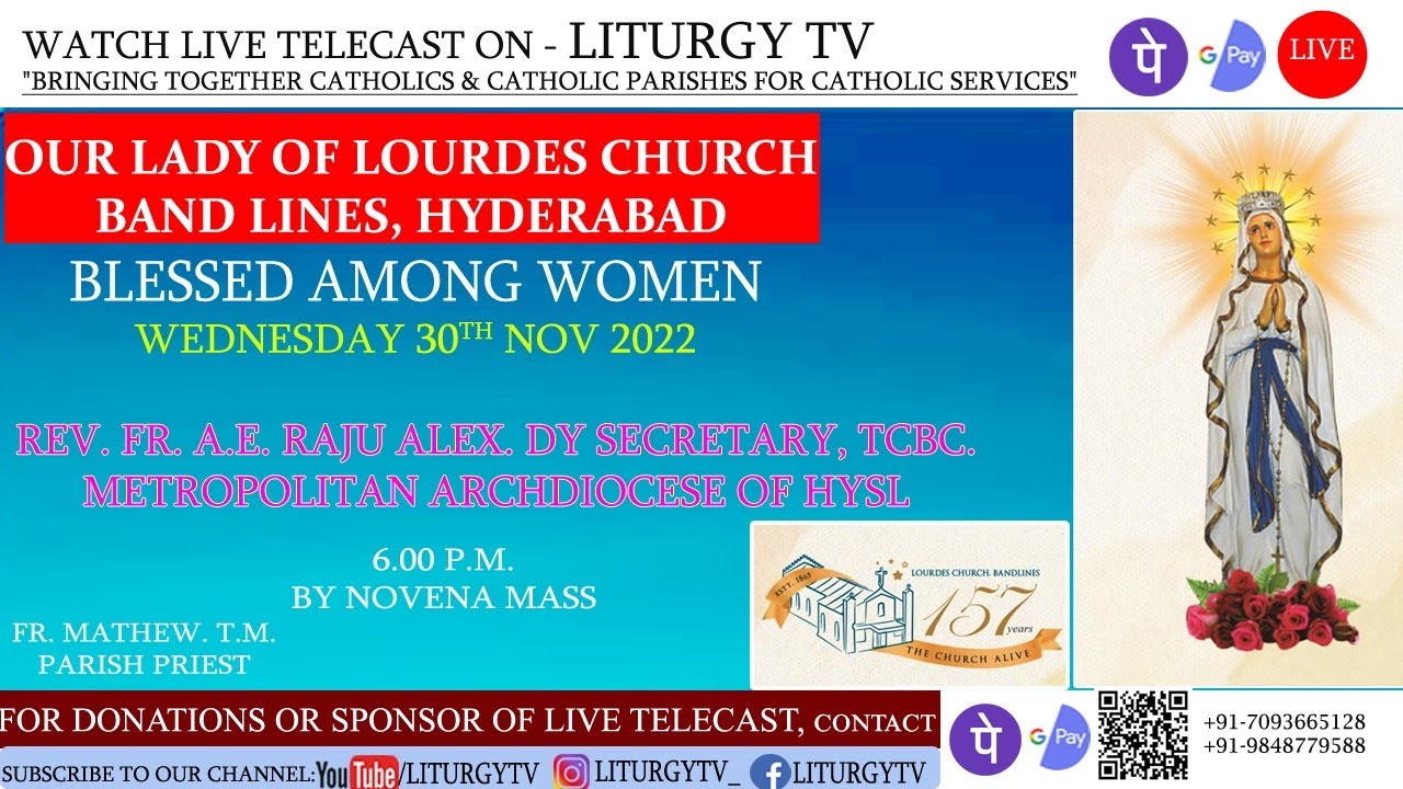 Fr Raju Alex Rev Fr. Raju Alex | NOVENA DAY 2 | OUR LADY OF LOURDES CHURCH, Band ...