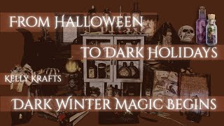 From Halloween to Dark Winter | Witch Cupboard Thrift Flip + Potion Bottles