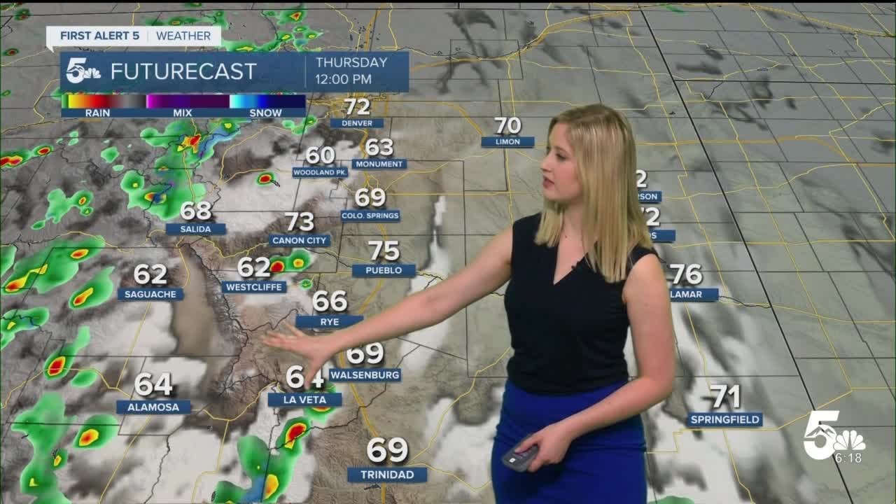Cloudy to start with afternoon thunderstorms on Thursday - YouTube