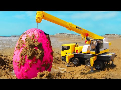 │Egg Surprise Excavator Rescue <strong>Crane</strong> <strong>Car</strong> Toy │럭키강이 LuckyKangi