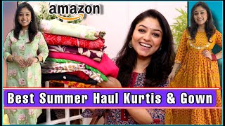 Amazon kurti haul / Maxidress, Bottoms in cotton for summers Best haul /shopping with Vaishali Mitra