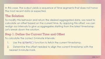 Effectively Aggregate Database Data in 5-Minute Intervals Over the Last 24 Hours