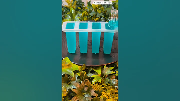 Homemade blueberry popsicle #icecream #homemade #popsicle #shorts @Itsmuntahakhanam