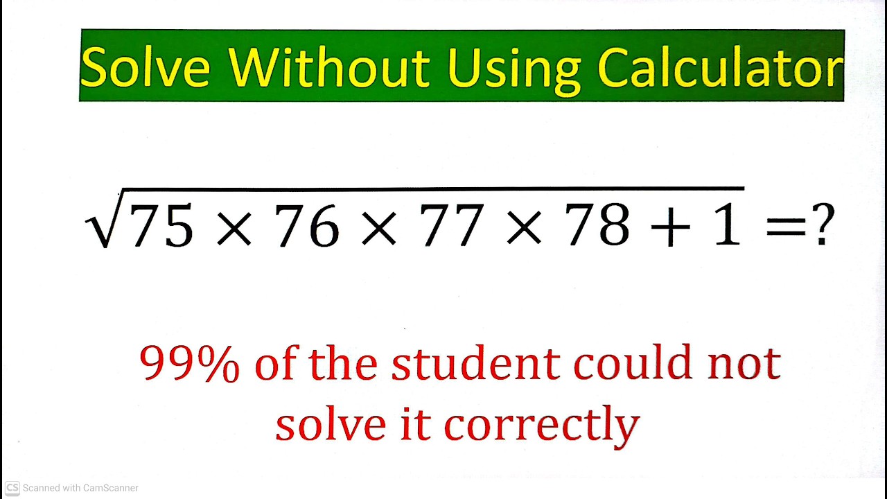 An  amazing Square root simplification problem||