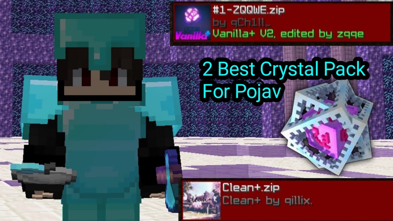 2 Best CRYSTAL PVP Texture Pack For Pojav Launcher - YouTube