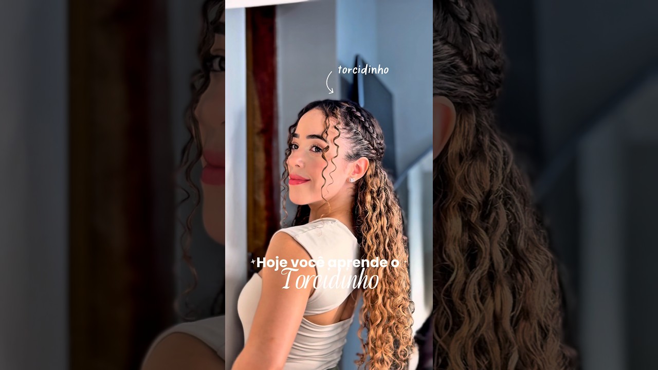 Penteado torcidinho cabelo cacheado ✨ 