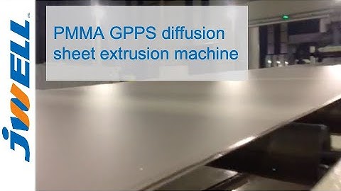 Jwell GPPS PMMA acrylic sheet extrusion machine
