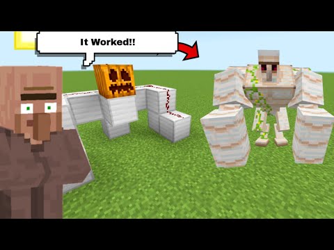 How To Summon A Super Iron  Golem In Minecraft!