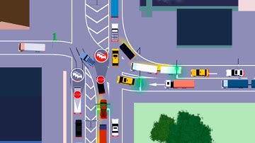 Intersection Controller (Traffic Lanes 3) Android GamePlay FullHD