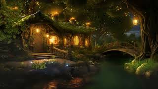5 Sounds of Stream Crickets at Night, Natural Sounds to Relieve Stress & sleep Well, Peaceful Space