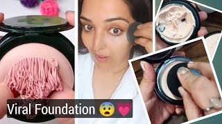 Trying viral Sunisa foundation 🔥 | Viral tiktok makeup product | Sunisa foundation review