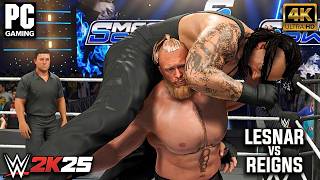 No Holds Barred: Brock Lesnar vs. The Undertaker - WWE 2K25 SmackDown Match Simulation screenshot 4